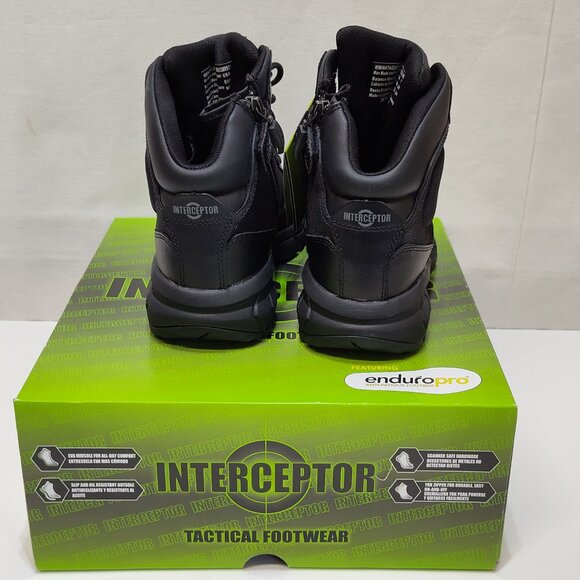 Interceptor Litefast Tactical Boots Womens Size 7 Zippered 6" Shaft Soft Toe NIB - Picture 5 of 9